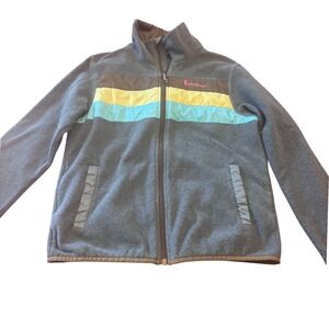 Cotopaxi | W Small Teca Fleece | Full Zip Jacket | Gray Yellow Teal Colorblock